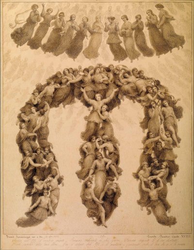 Illustration to the Divine Comedy by Dante Alighieri Paradiso Canto XVIII by Francesco Scaramuzza