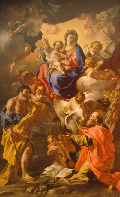 Madonna and Child Between St Peter and St Paul by Francesco Solimena