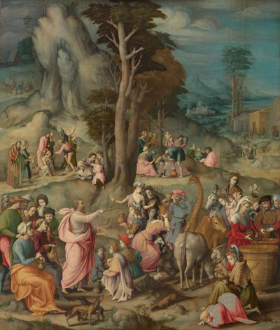 The Gathering of Manna by Francesco Ubertini Il Bacchiacca