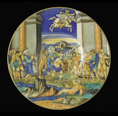 Plate with Scene from Ariosto’s Orlando Furioso, 1531 by Francesco Xanto Avelli
