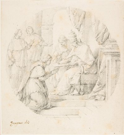 Angelo Maria Querini Created Cardinal by Benedict XIII by Francesco Zugno