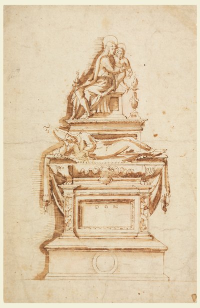 Design for a Sepulchral Monument for a Medici Cardinal by Francesco da Sangallo