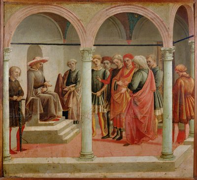 Tribunal Scene by Francesco di Stefano Pesellino
