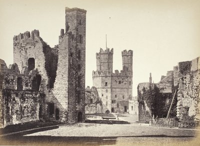 Carnarvon Castle, Interior, Looking Towards The Eagle Tower by Francis Bedford