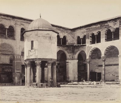 Fountain in the Court of the Great Mosque (Umayyad Mosque), Damascus by Francis Bedford
