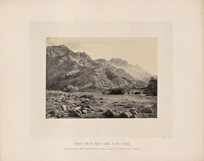 Distant View of Mount Serbal in the Evening by Francis Frith