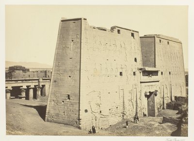 The Great Pylon at Edfu, Upper Egypt by Francis Frith