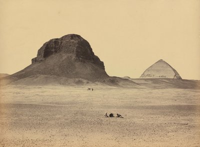 The Pyramids of Dahshoor from the East, 1857 by Francis Frith