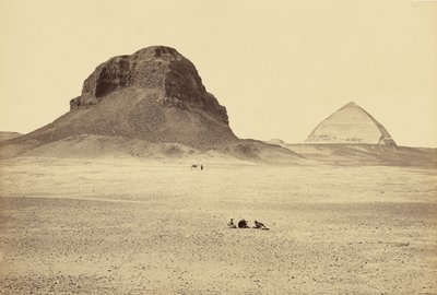 The Pyramids of Dahshoor, From the East by Francis Frith