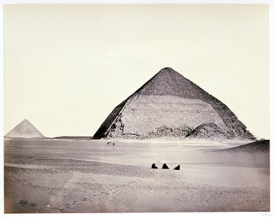 The Pyramids of Dahshoor, from the Southwest by Francis Frith