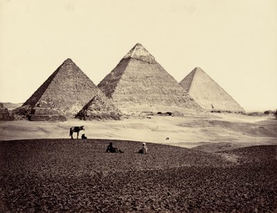 The Pyramids of El-Gizeh, from the South-West by Francis Frith