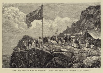 Princess Mary of Cambridge Visiting the Roaches, Swythamley, Staffordshire by Francis S. Walker