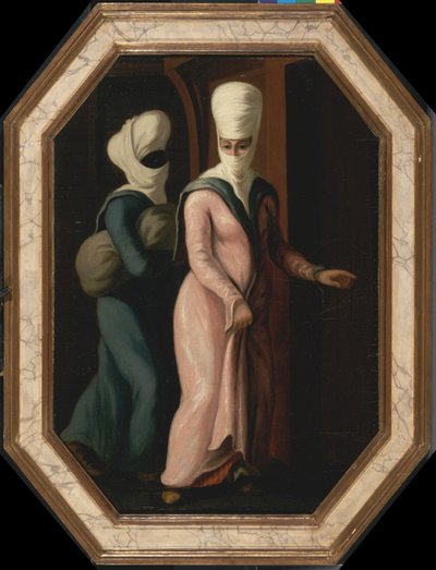 A Turkish Lady Going with Her Slave to the Bath by Francis Smith
