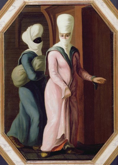 A Turkish Lady Going with Her Slave to the Bath by Francis Smith