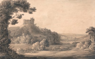 Okehampton Castle by Francis Towne