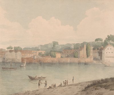 Vauxhall Stairs, from Millbank by Francis Towne
