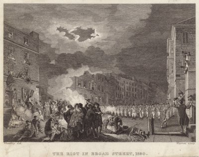 Riot in Broad Street in 1780 by Francis Wheatley