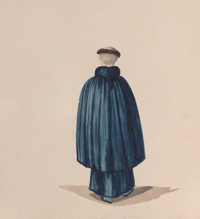 A Monk from the Order of St Francis Viewed from Behind by Francisco