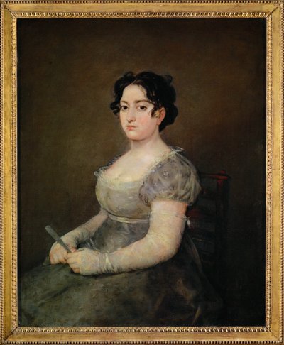 The Woman with the Fan by Francisco Jose de (circle of) Goya y Lucientes