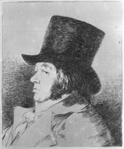 Francisco Goya y Lucientes, Painter, plate 1 from the series “Los Caprichos” by Francisco Jose de Goya y Lucientes