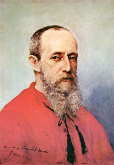 Self-Portrait of Francisco Oller by Francisco Manuel Oller