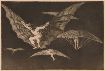 A Way of Flying from the series Los Disparates by Francisco de Goya
