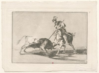 The Art of Bullfighting, No. 11 by Francisco de Goya