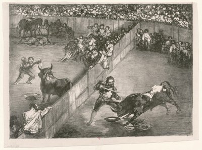 [The Bulls of Bordeaux: The Division of Place] by Francisco de Goya
