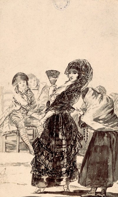 Los Caprichos: "May God Forgive Her, She Was Her Mother" by Francisco de Goya