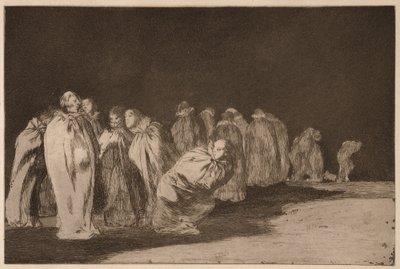People in Sacks, from the series Los Disparates by Francisco de Goya