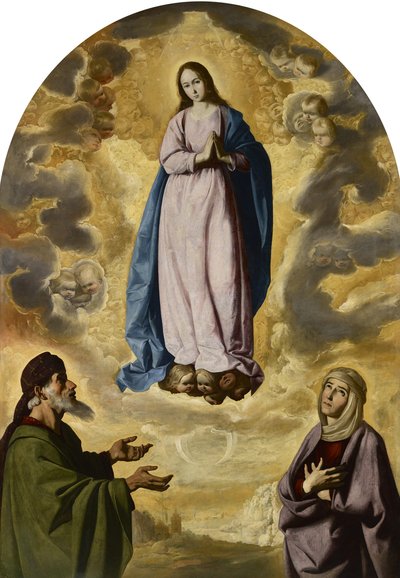 The Immaculate Conception with Saint Joachim and Saint Anne by Francisco de Zurbaran