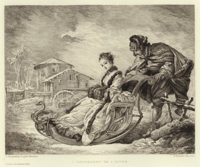Winter Amusement by Francois (after) Boucher