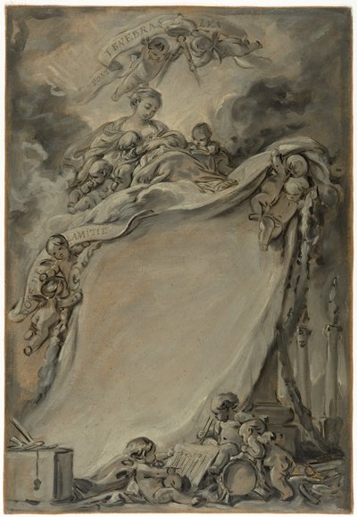 Diploma of the Freemasons of Bordeaux by François Boucher