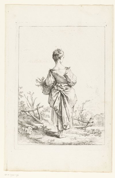 Young Girl with a Basket by François Boucher