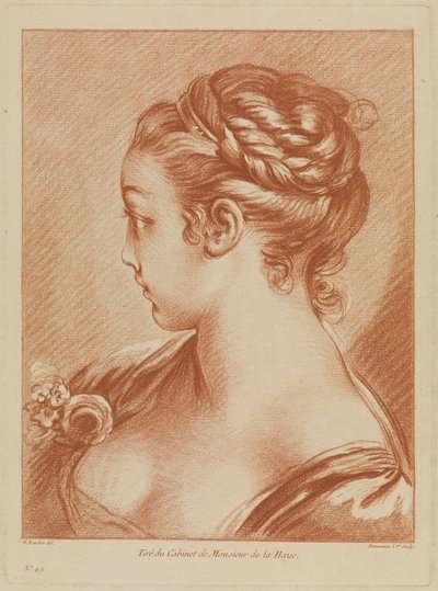Bust of a Girl by François Boucher