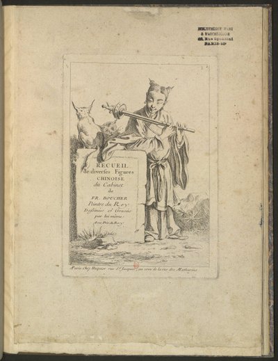 Collection of Various Chinese Figures from the Cabinet of François Boucher by François Boucher
