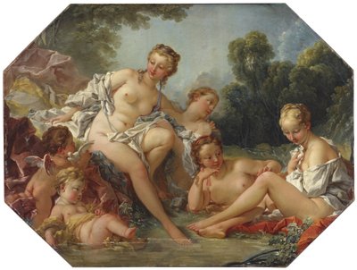 Venus in her Bath Surrounded by Nymphs and Cupids by François Boucher