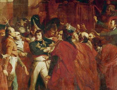 General Bonaparte at the Council of Five Hundred at St by Francois Bouchot