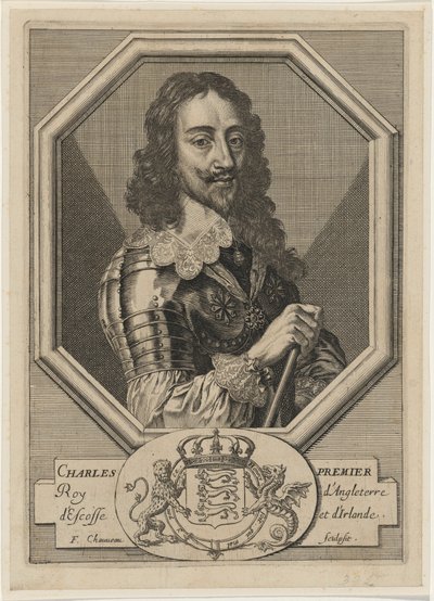 Charles I in an Octagonal Border by Francois Chauveau