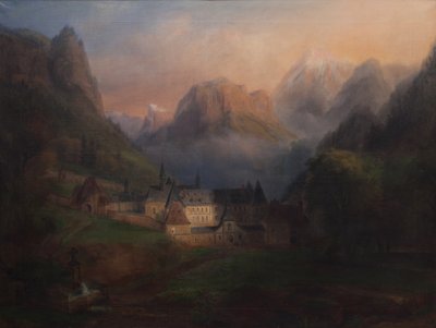 General View of the Grande Chartreuse Monastery 1870 by Francois Edme Ricois