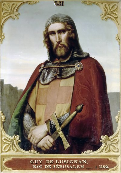 Guy of Lusignan, King of Jerusalem and Cyprus by Francois Edouard Picot