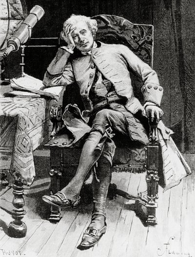 Portrait of Guy Mannering, main character of Guy Mannering or Astrologer, novel by Walter Scott by Francois Flameng