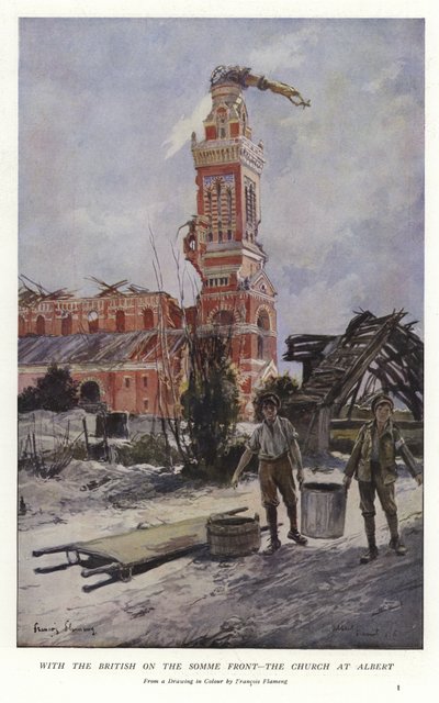 With the British on the Somme Front by Francois Flameng