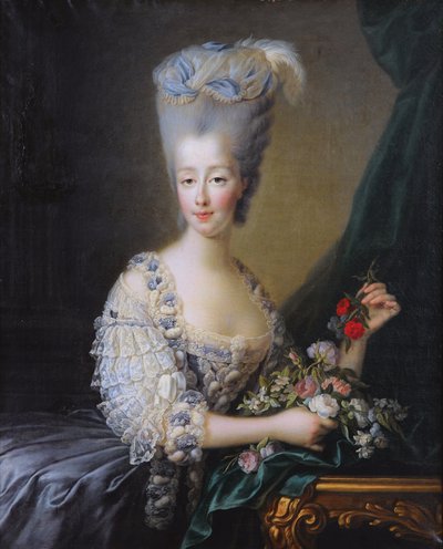 Marie-Thérèse of Savoy, Countess of Artois (1756-1805) by Francois-Hubert Drouais