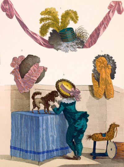 Designs for Hats by Francois Louis Joseph Watteau