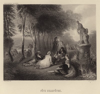 Fete Champetre by Francois Louis Joseph Watteau
