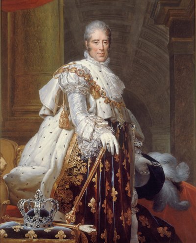 Portrait of Charles X in Sacred Costume by Francois Pascal Simon (studio of) Gerard