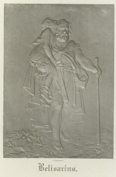 Belisarius Carrying His Young Guide by Francois Pascal Simon Gerard