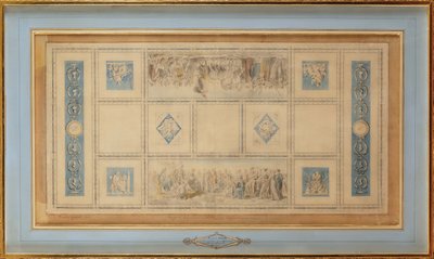 Study for the painted ceiling of the library in the Conservatory, 1812 by Francois Pascal Simon Gerard