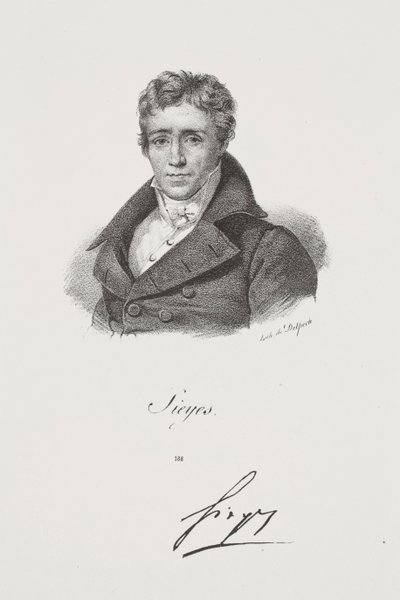 Portrait of Emmanuel Joseph Sieyès by Francois Seraphin Delpech